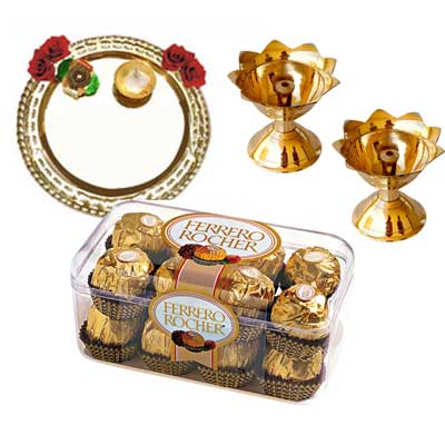 "Diwali Pooja Thali - code D02 - Click here to View more details about this Product